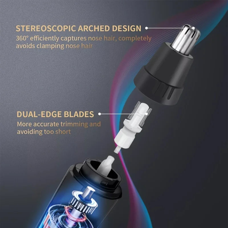Electric Nose Hair Trimmer Implement Shaver Clipper Men Women Ear Neck Eyebrow Trimmer