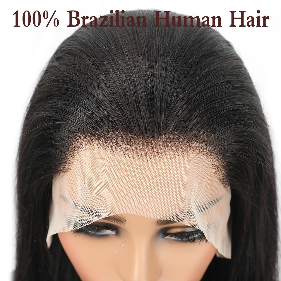 32inch Long Straight Human Hair Wigs 100% Brazilian Remy Hair for Women 4x4 13x4 13x6 Lace Frontal Human Hair Wigs Glueless Wigs