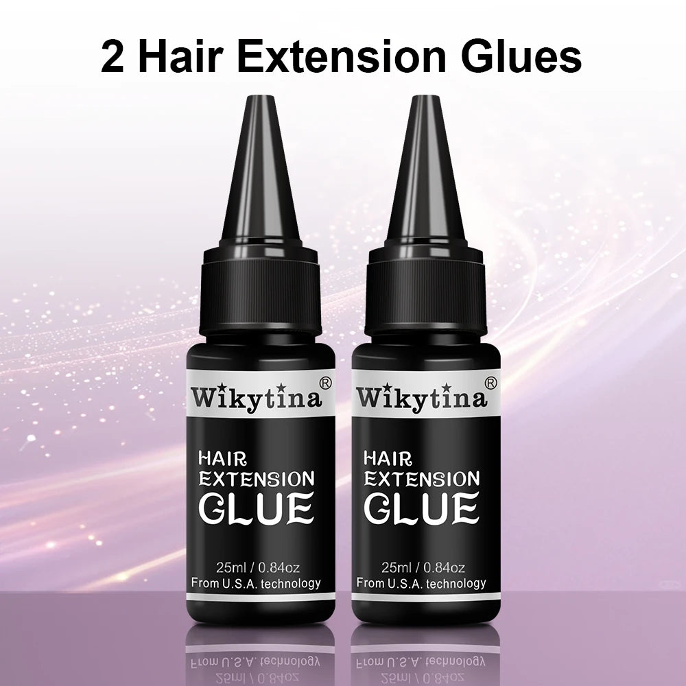 Professional UV Light Hair Extension Kit Complete Tool Set with UV Glue and Remover Machine - High-Quality Salon Styling Tools