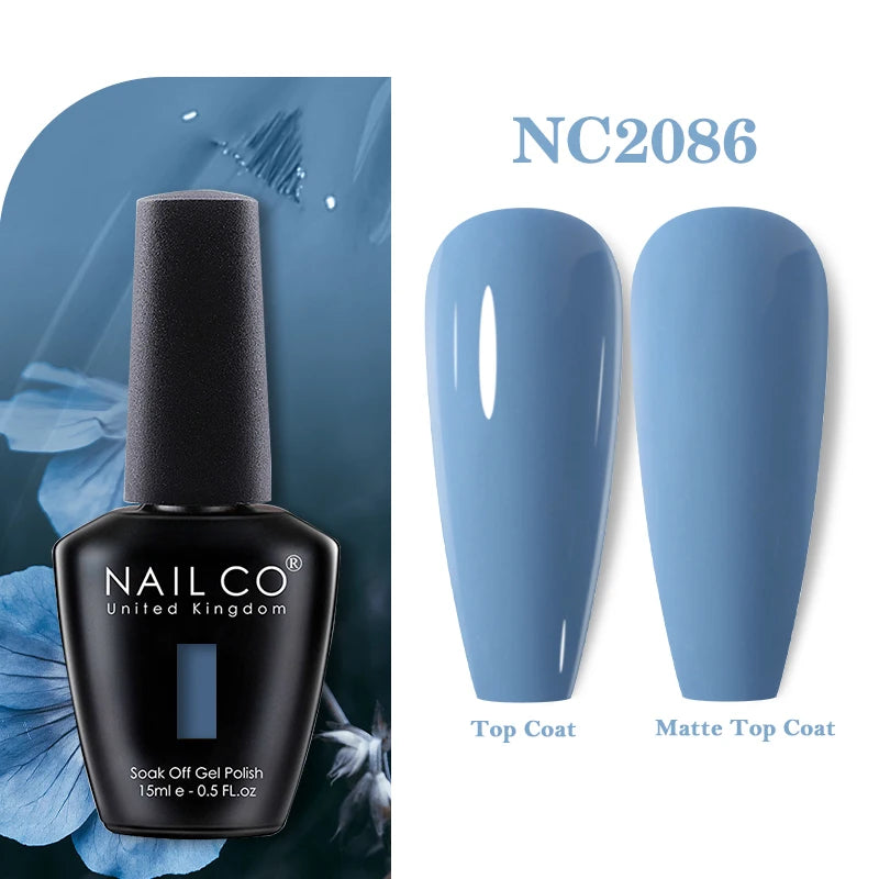 NAILCO 15ML Top coat Base coat Gel nail polish nails art Semi Permanent Lacquer Varnish Hybrid nail supplies for professionals