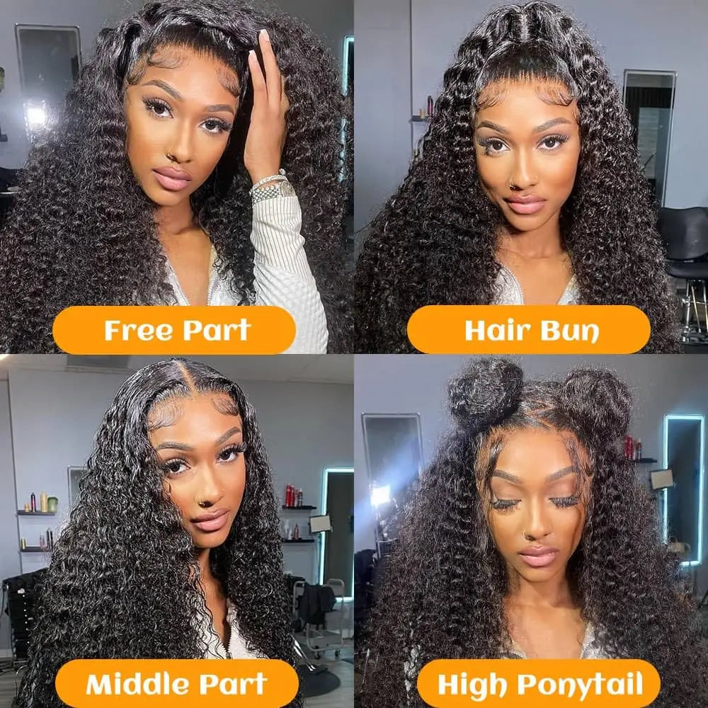 13x6 Human Hair Wig HD Lace Frontal Human Hair Wigs For Women 30 36 Inch Loose Deep Wave Curly Brazilian 13x4 Lace Front Wigs