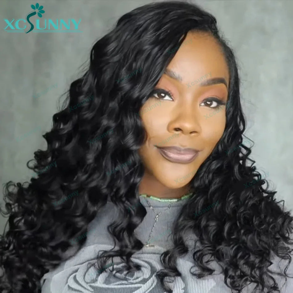 Loose Deep Wave Feather Crochet Human Hair Extensions Pre Separated Knotless Crochet Human Hair Giving Bundles No Leave Out