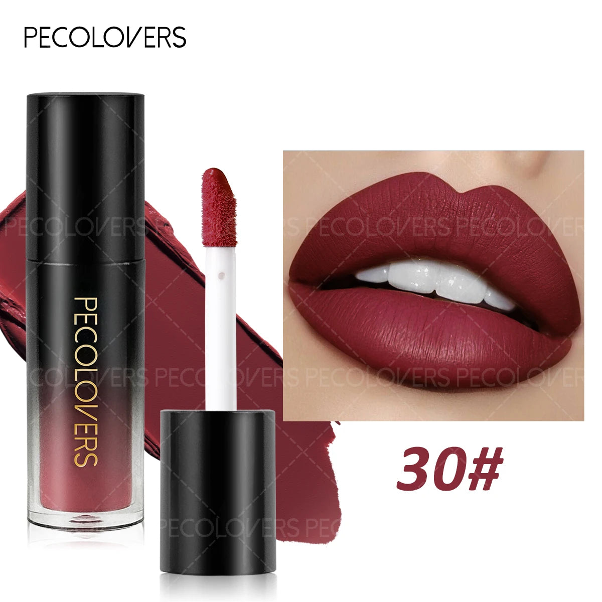 Christmas 1PC Matte Velvet Liquid Lipstick - Non-Sticky Waterproof, Ideal Gift