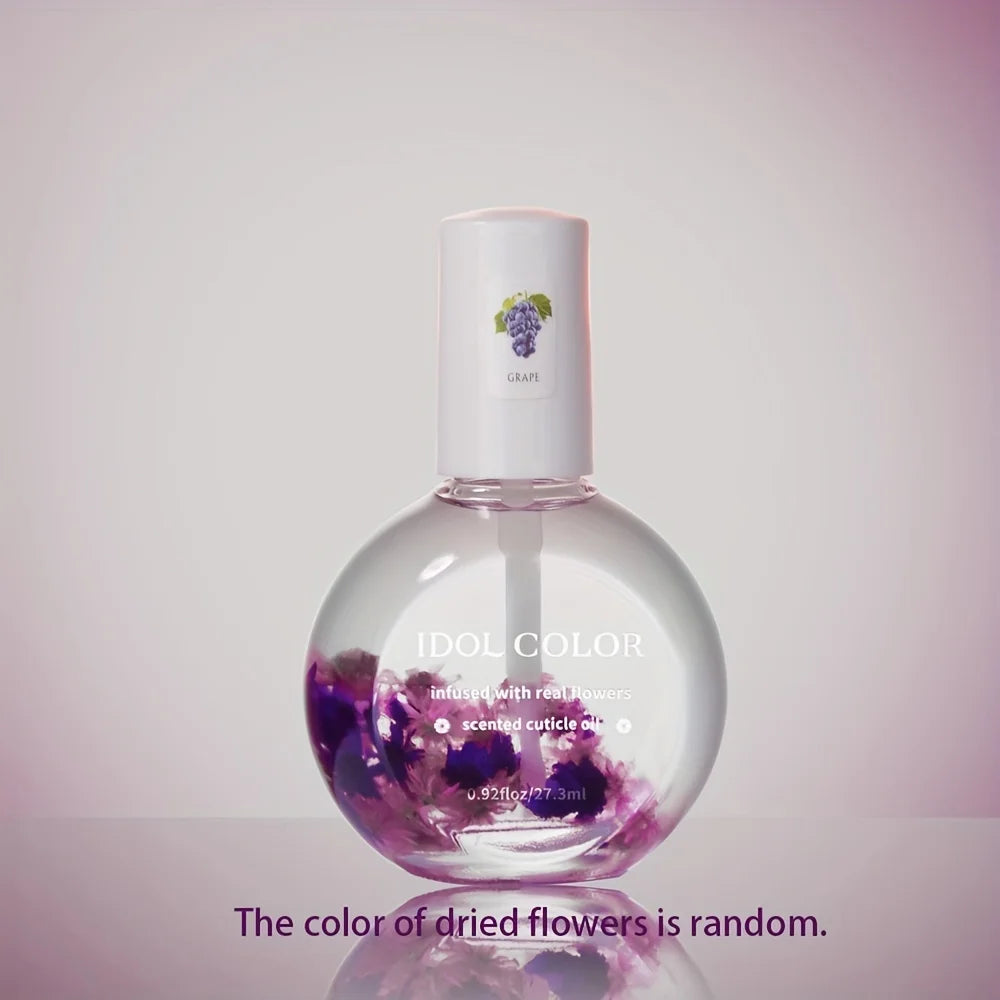 Nail Dry Flower & Cuticle Nutrition Oil, Nail Strengthening Polish, Vitamin Supplement for Preventing Cuticle and Hangnails