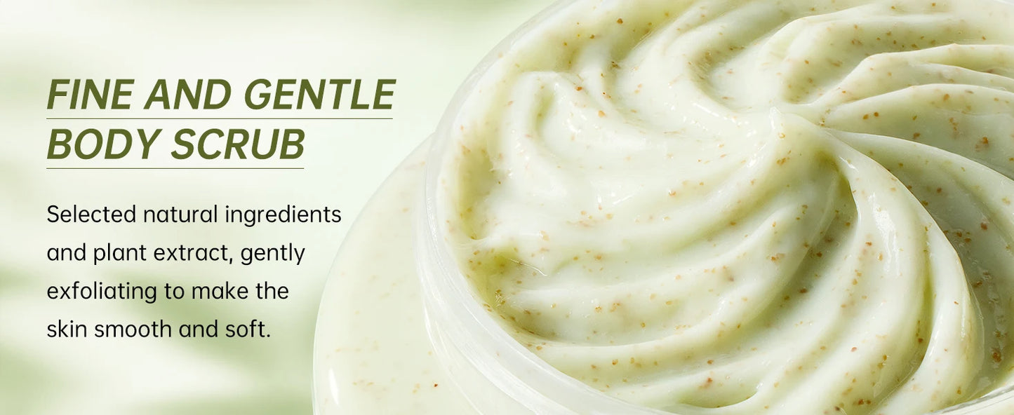 VETES Remove Dead Skin Body Scrub 250g Exfoliant Gentle No Irritation Scrub Cream Moisturizing Hydrating Deep Cleans Body Care