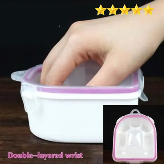 【Hot sales】Nail Polish Remover Soak Bowl Nail Art Treatment Health Tools Durable Horny Care Bubble Bowl