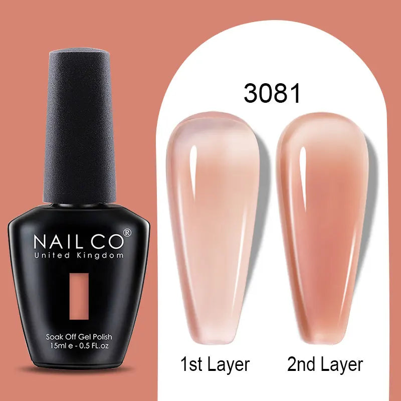NAILCO 15ml Gel Polish Nail Art Vernis Semi Permanent UV Gel Polish For Manicure Design Hybrid Varnish Summer Nails Products