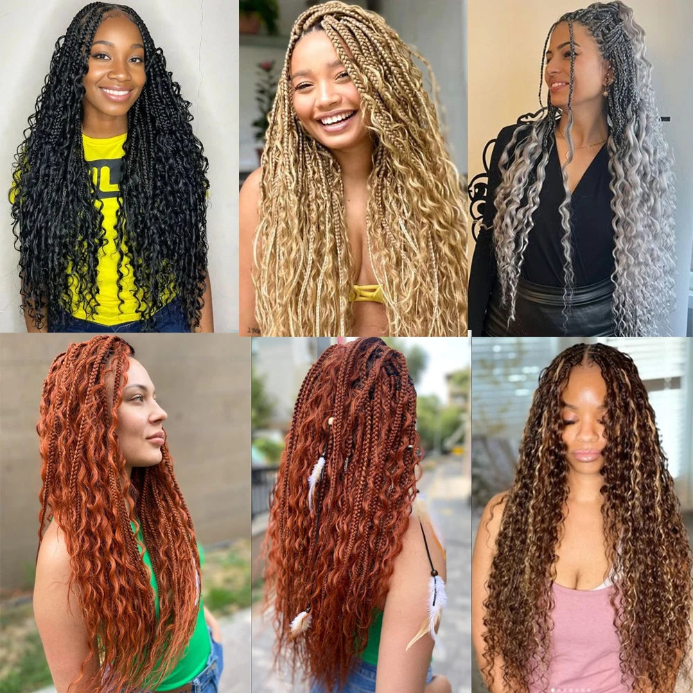 Blonde Human Braiding Hair for Boho Braids Highlights No Weft Virgin Brazilian Curly Deep Wave Bulk Hair Extensions for Braiding