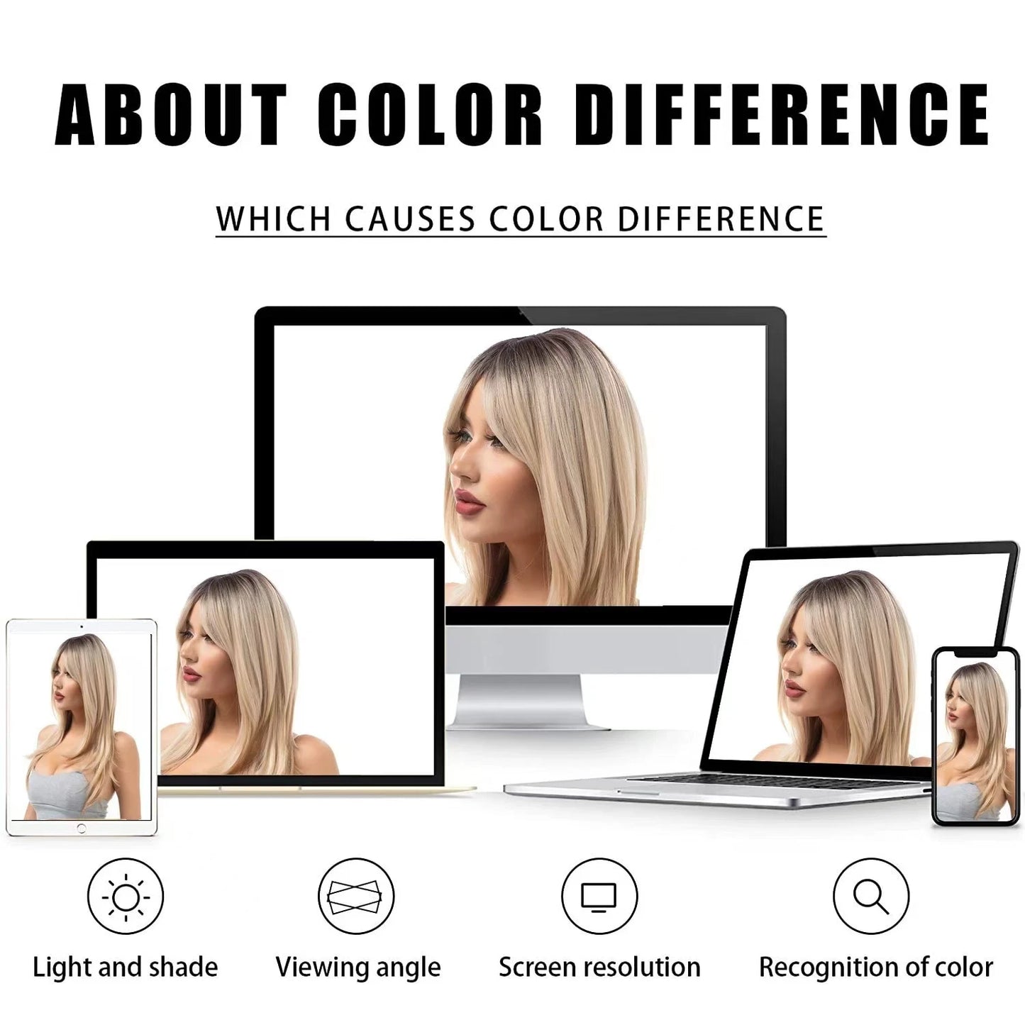 Short Synthetic Wig for Women Mixed Brown And Blonde Hair with Bangs Easy Care Non-Damaging Hairpiece