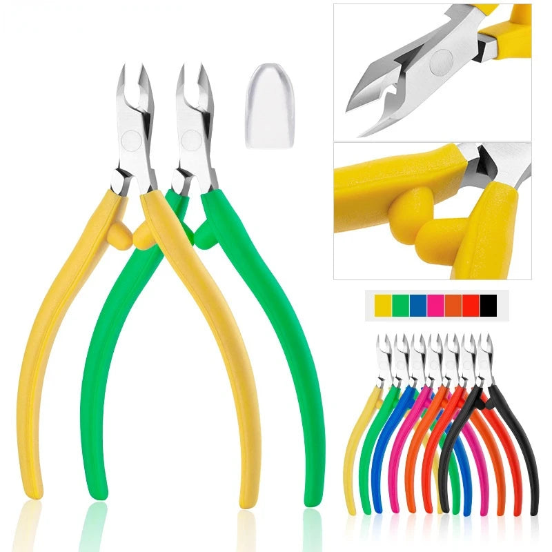 Nail Art Cuticle Nippers Cutter Pliers Dead Skin Remover Manicure Clipper Scissor Pedicure Fingernail Trimming Tool