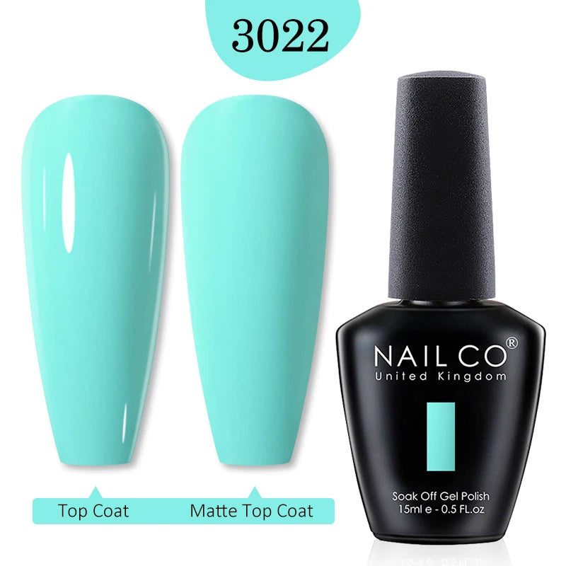 NAILCO Red Colors Series 15ML Nail Gel Polish Nail Supplies Semi Permanent For Nail  Art Manicure Soak Off LED UV Hybrid Varnish