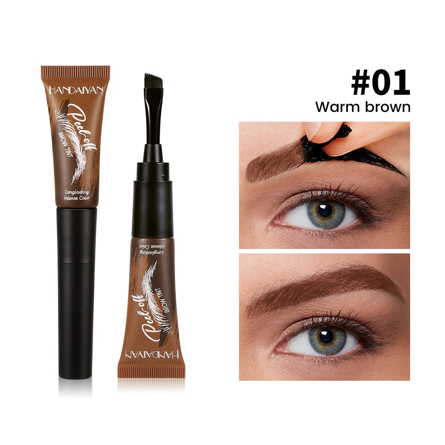 Eyebrow Dye 5-color Peel-off Waterproof  Long-lasting Dye Natural And Easy To Color Beginner-friendly Quick-drying Eyebrow Dye
