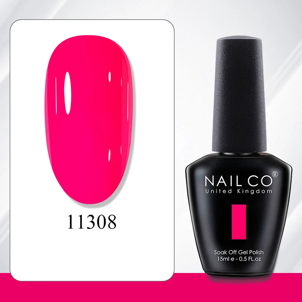 NAILCO 15ml Gel Polish Hema TPO Free Nail Art Semi Permanent UV Varnish Gel Manicure Top Coat Hybrid Gel Glue Nails Supply Ongle