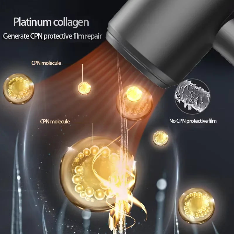 Professional hair salon use hair dryer with high speed, quick drying, ionized heat protection function. For home use and hotel