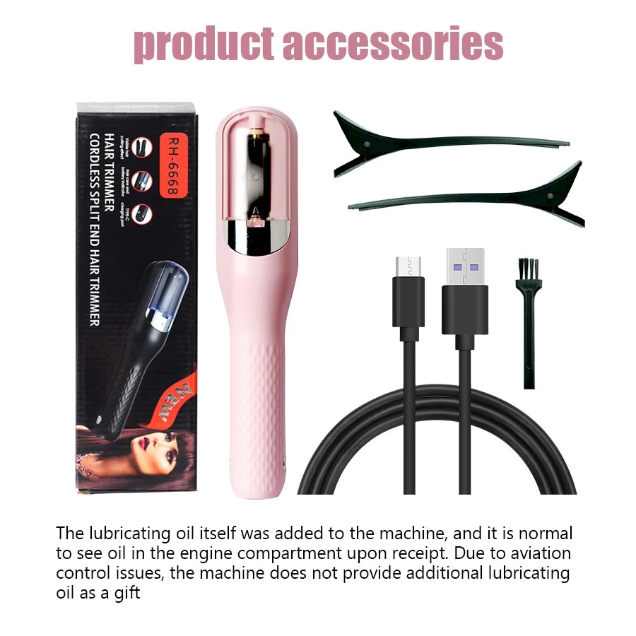 Hair End Cutting Machine Hair Split Ends Trimmer Automatic Split End Remover Damaged Hair Repair Care Treatment