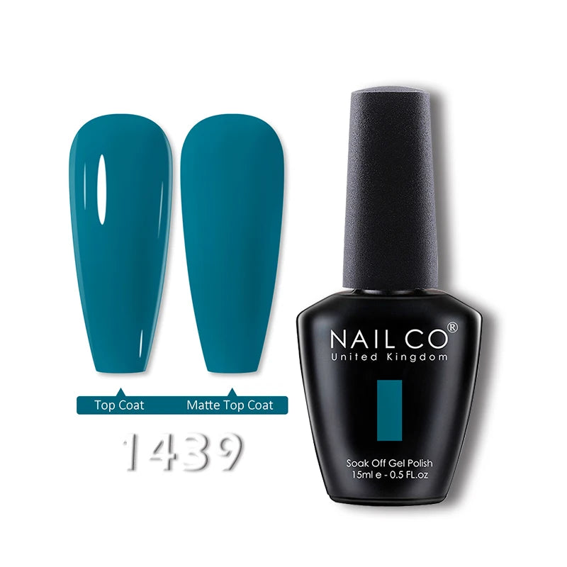 NAILCO 15ml Translucent Gel Nail Polish Semi-permanent Enamels Varnish For UV Nails Art Hybrid LED Nail Gel Transparent Manicure