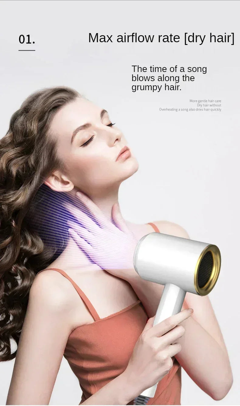 Professional hair salon use hair dryer with high speed, quick drying, ionized heat protection function. For home use and hotel