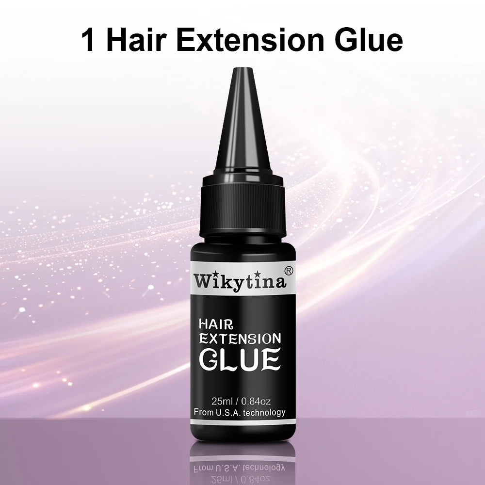 Professional UV Light Hair Extension Kit Complete Tool Set with UV Glue and Remover Machine - High-Quality Salon Styling Tools