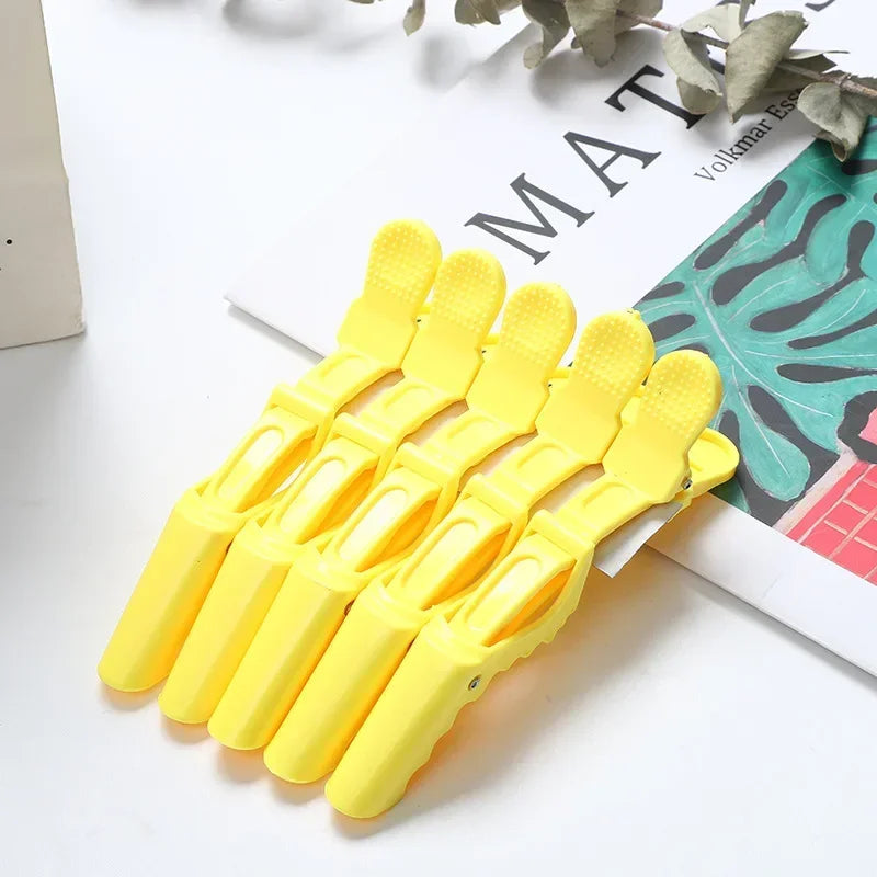5PCS Alligator Hair Clip Hairdressing Clamps Plastic Hair Claw Hairpins Barber Clips for Salon Styling Tools  Hair Accessories
