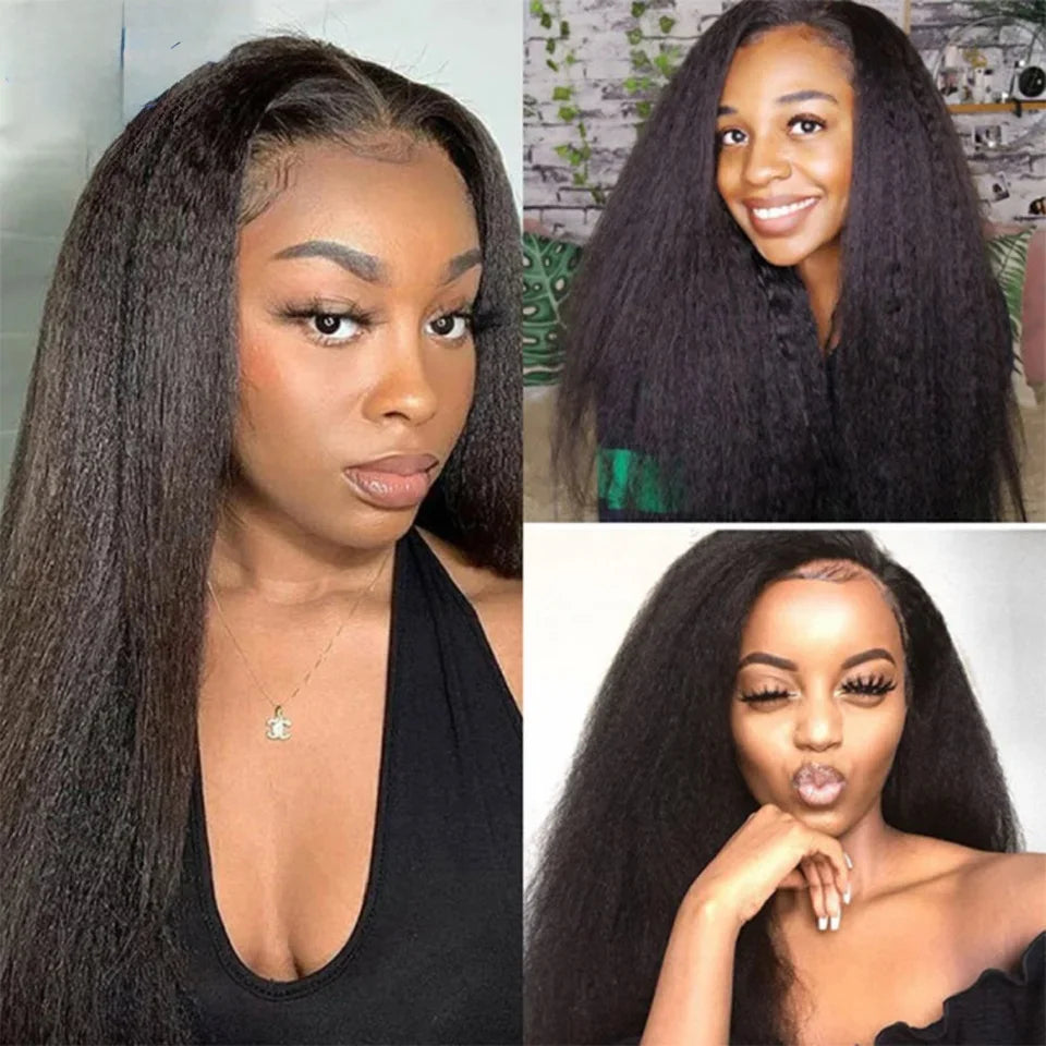 20/40/60pcs Kinky Straight Tape In Hair Extensions Adhesive Invisible Tape In Human Hair Extensions Yaki Straight Brazilian Hair