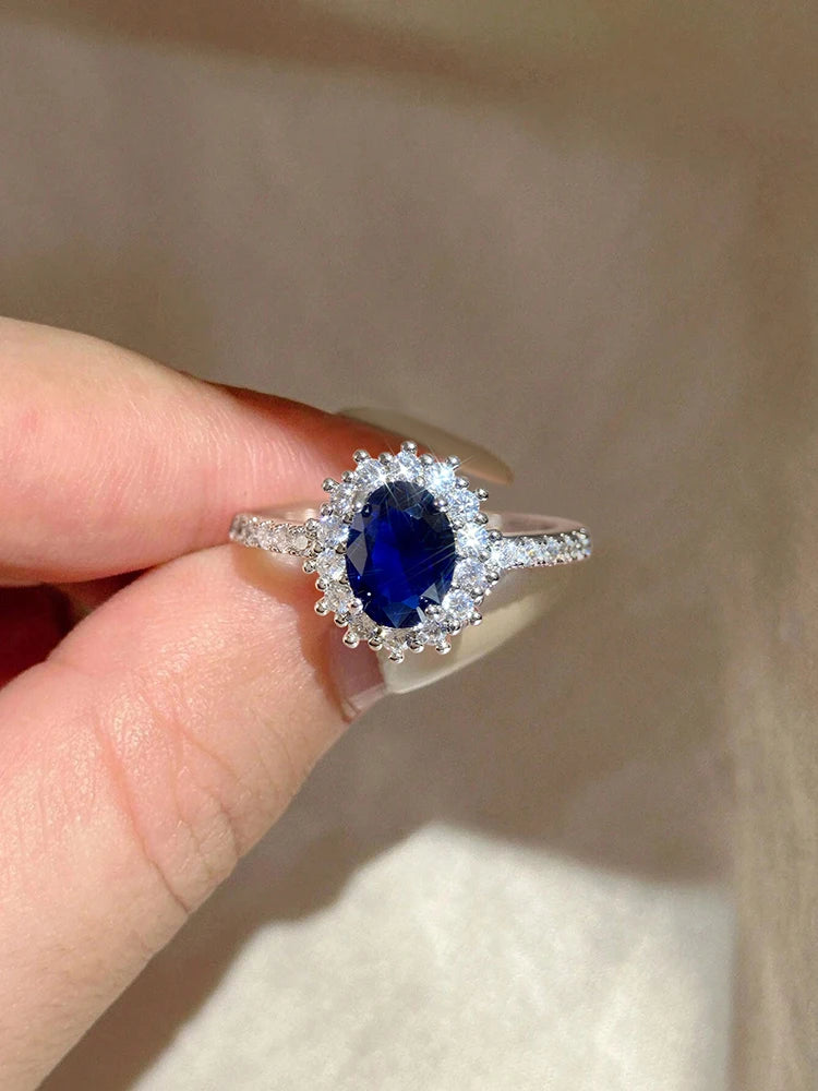 925 Sterling Silver Classic Gorgeous Queen Crown Zircon Ring For Women Engagement Wedding Luxury High Quality Fine Jewelry