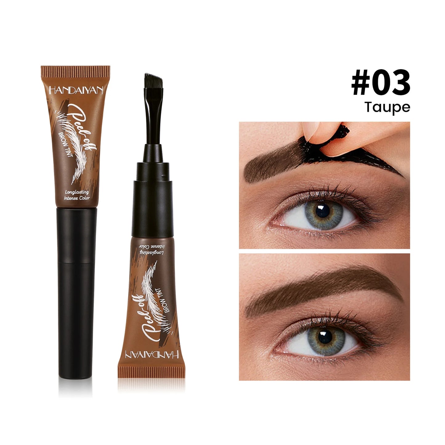 Eyebrow Dye 5-color Peel-off Waterproof  Long-lasting Dye Natural And Easy To Color Beginner-friendly Quick-drying Eyebrow Dye