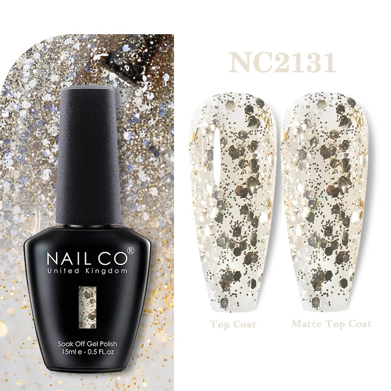 NAILCO 15ML Top coat Base coat Gel nail polish nails art Semi Permanent Lacquer Varnish Hybrid nail supplies for professionals