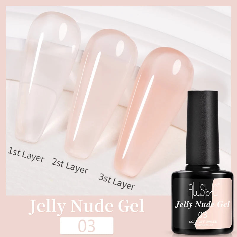 7.5ml Red Glitter Gel Nail Polish Crystal Semi Permanent Soak Off UV Gel Varnish Nail Art Manicure Base Matte Top Coat Vernis