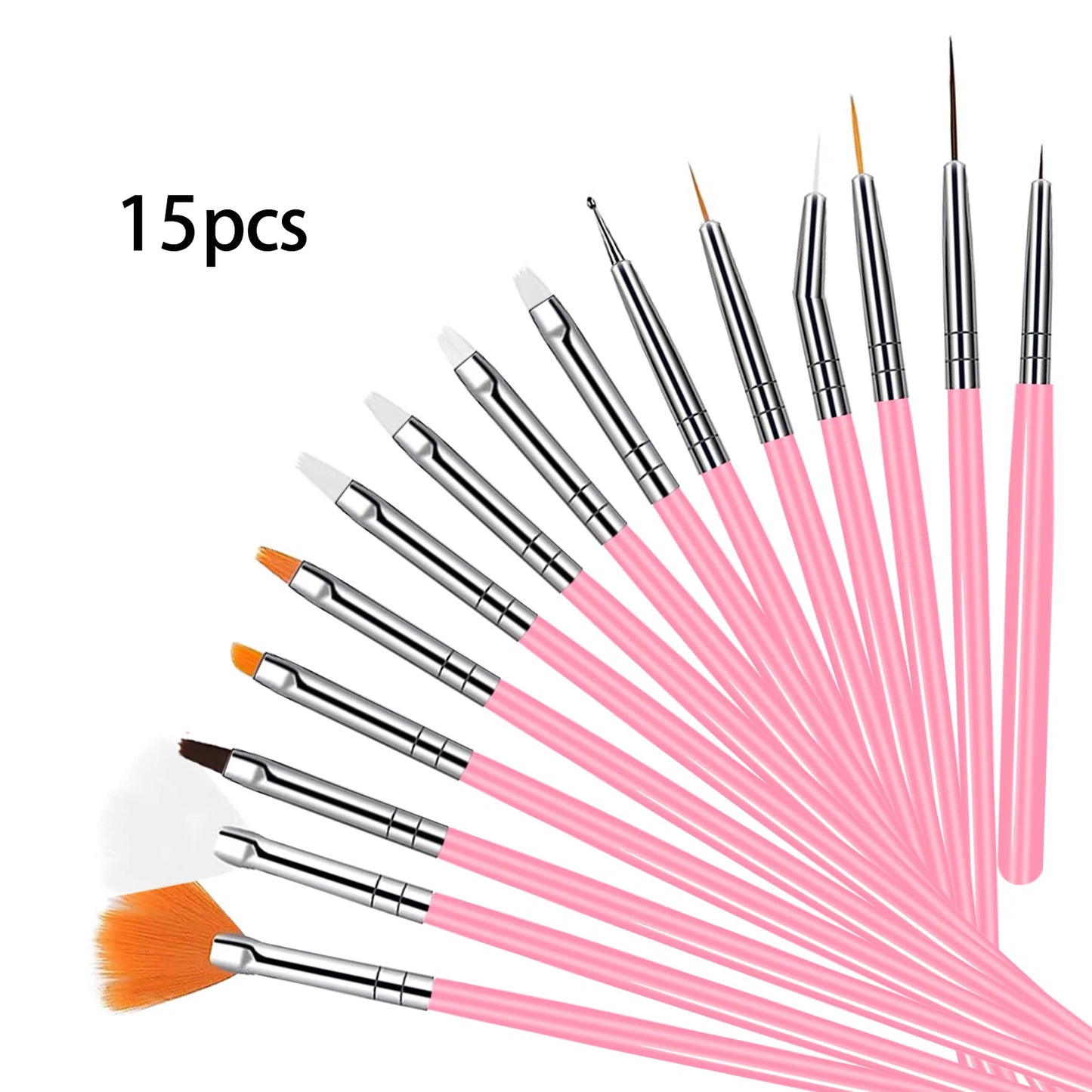 Nail Art Palette Brush Design Tip Painting Drawing Display Carving Dotting Pen Acrylic Gel UV Polish DIY Manicure Set Tools
