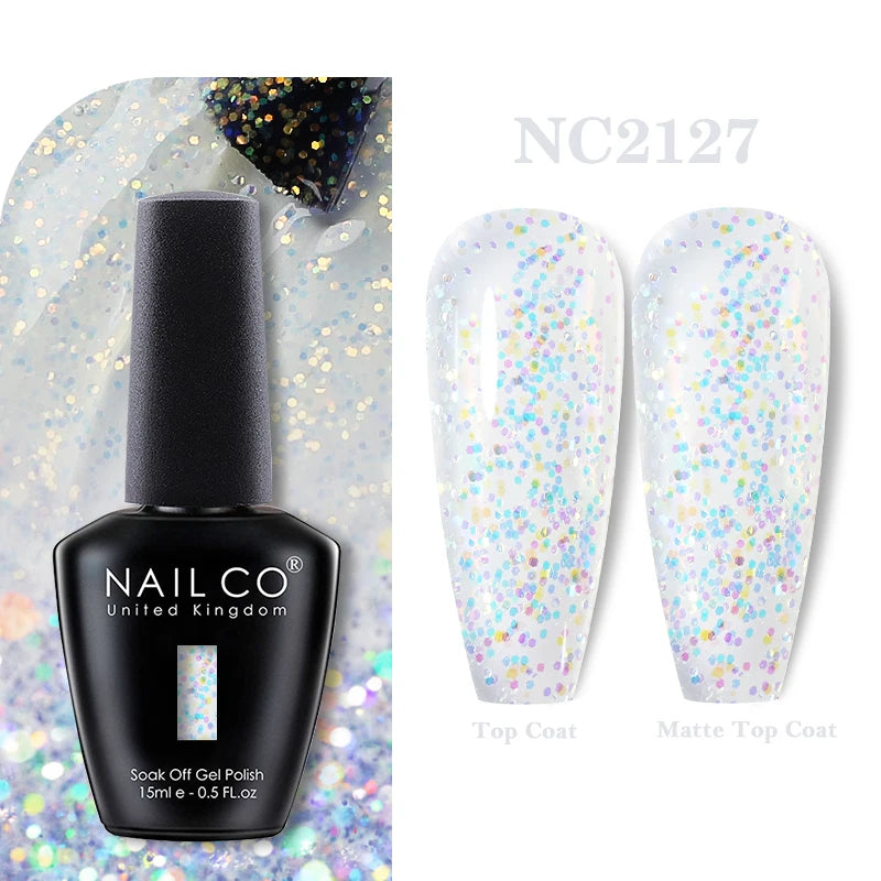 NAILCO 15ML Top coat Base coat Gel nail polish nails art Semi Permanent Lacquer Varnish Hybrid nail supplies for professionals