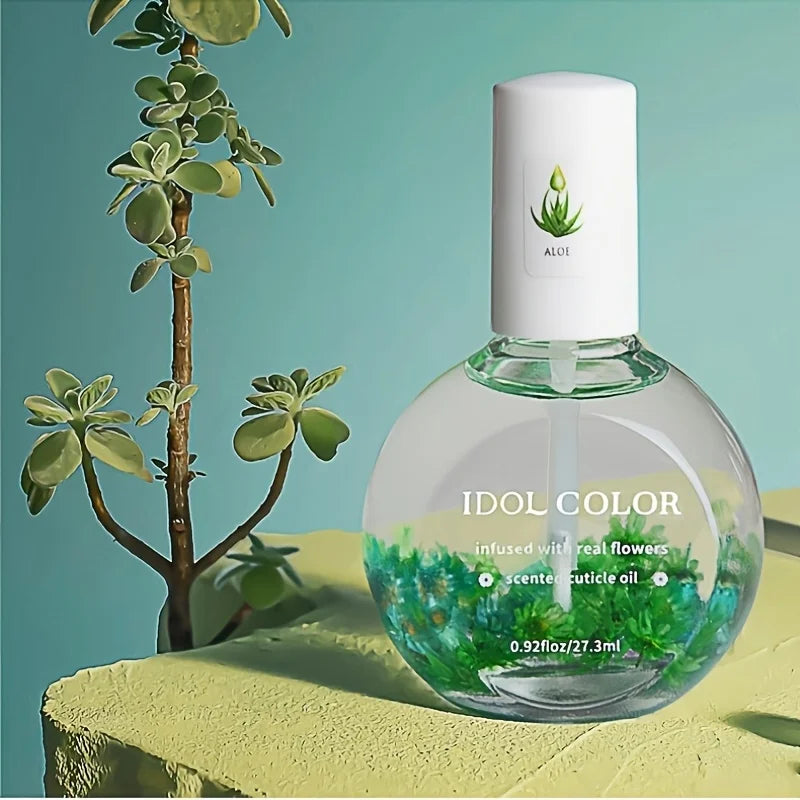 Nail Dry Flower & Cuticle Nutrition Oil, Nail Strengthening Polish, Vitamin Supplement for Preventing Cuticle and Hangnails