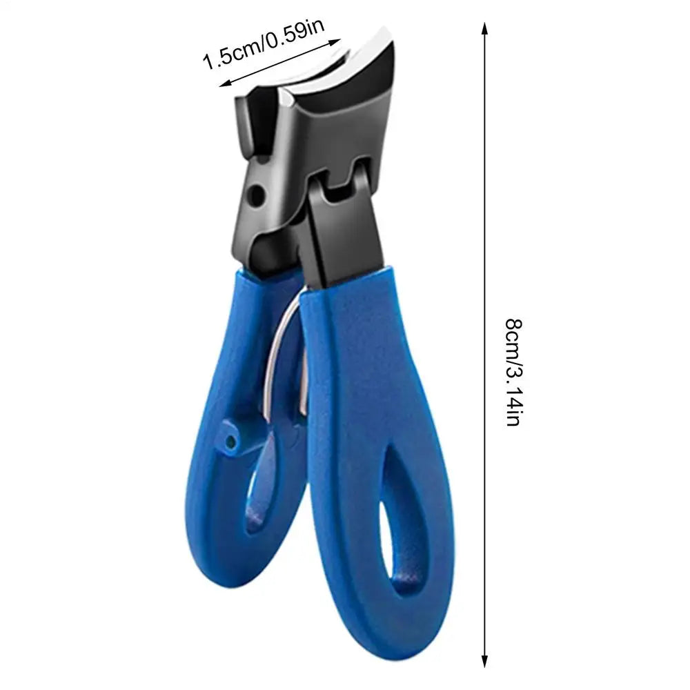 Slanted Nail Clippers Wide Jaw Opening Anti-Splash Slanted Nail Clippers Study Travel Slanted Toenail Trimmer for Men Women