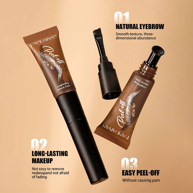 Eyebrow Dye 5-color Peel-off Waterproof  Long-lasting Dye Natural And Easy To Color Beginner-friendly Quick-drying Eyebrow Dye