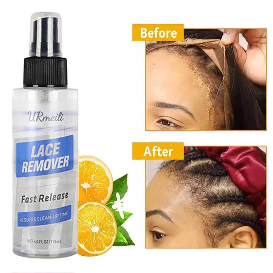 Hair Extensions & Adhesive Tape Remover Spray - Fast-Acting, Gentle, Non-Greasy Formula for Easy Cleaning