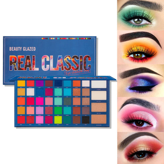 BEAUTY GLAZED REAL CLASSIC Eye Shadow Waterproof Earth Color Multicolor Makeup Palette Easy to Color Eyeshadow Palette