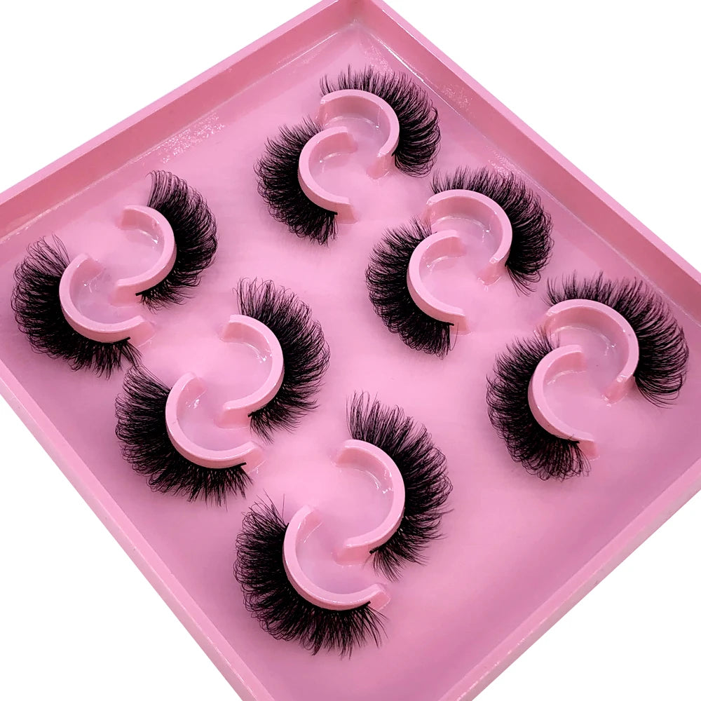 Cat Eye Lashes Realistic Messy Mink Eyelashes Natural long Full Strip Lashes Winged End Eye Elongated Fake Lashes Soft Eyelashes