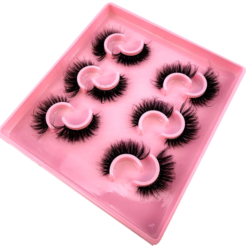 Cat Eye Lashes Realistic Messy Mink Eyelashes Natural long Full Strip Lashes Winged End Eye Elongated Fake Lashes Soft Eyelashes