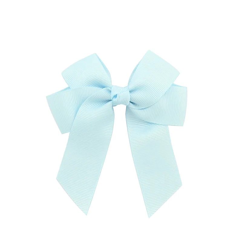 20pcs Satin Ribbon Bowknot Hair Clips - Boutique Barrettes