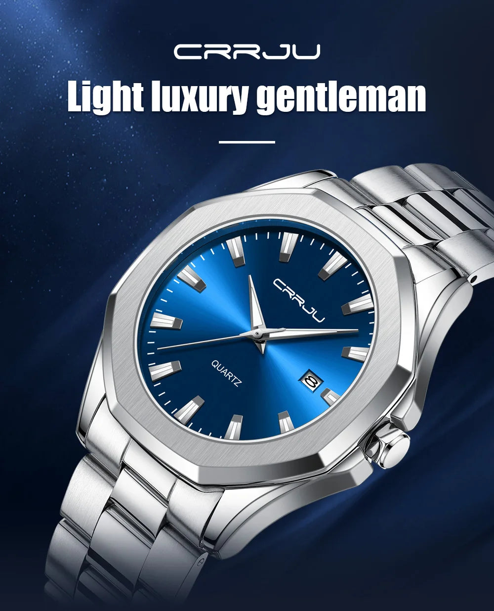 Watches for Men Classic with Date Business Dress Luxury Waterproof Luminous Mens Wrist Watch Analog Stainless Steel Men Watch