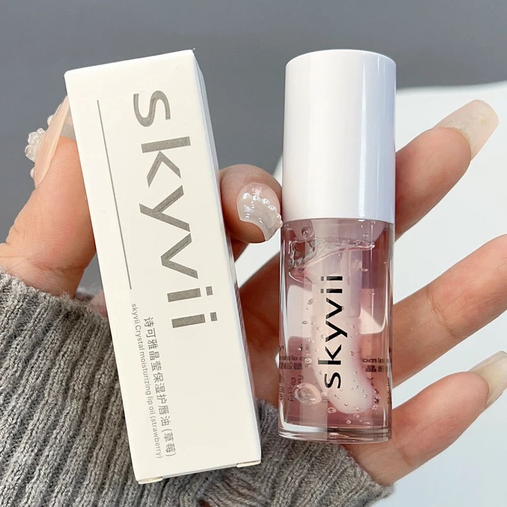 Waterproof Clear Lip Gloss Crystal Jelly Moisturizing Lip Oil Lasting No Sticky Sexy Plumping Lipstick Korean Makeup Cosmetics