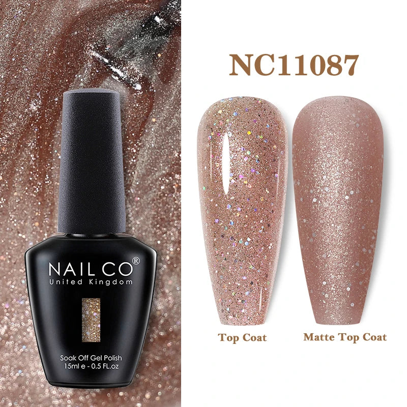 NAILCO 15ML Top coat Base coat Gel nail polish nails art Semi Permanent Lacquer Varnish Hybrid nail supplies for professionals
