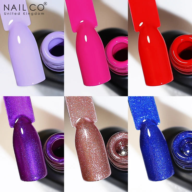 NAILCO 15ml Gel Polish Hema TPO Free Nail Art Semi Permanent UV Varnish Gel Manicure Top Coat Hybrid Gel Glue Nails Supply Ongle