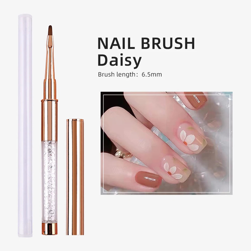 Nail Art Acrylic Liquid Powder Carving UV Gel Extension Builder Painting Brush Lines Liner Drawing Pen Manicure Tool Born Pretty