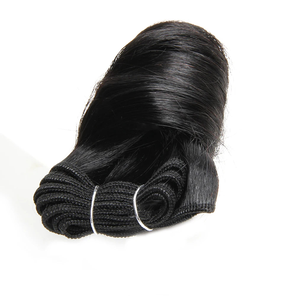 Short Hair Bundles Brazilian Hair Weave Bundles 6 Pcs/Lot Funmi Curly 8-12 Inch Bouncy Curly Hair Extensions For Black Women