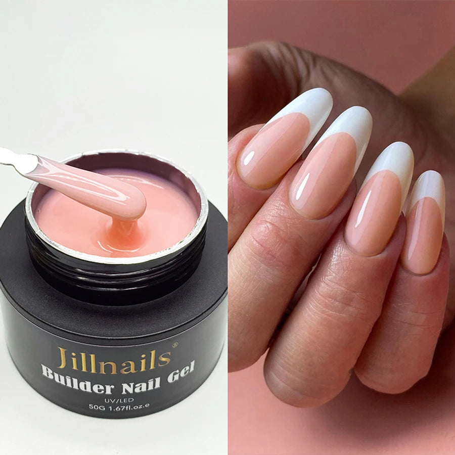 Jillnails 50ml Self Leveling Builder Nail Gel Medium Gel for Nails Extension Building
