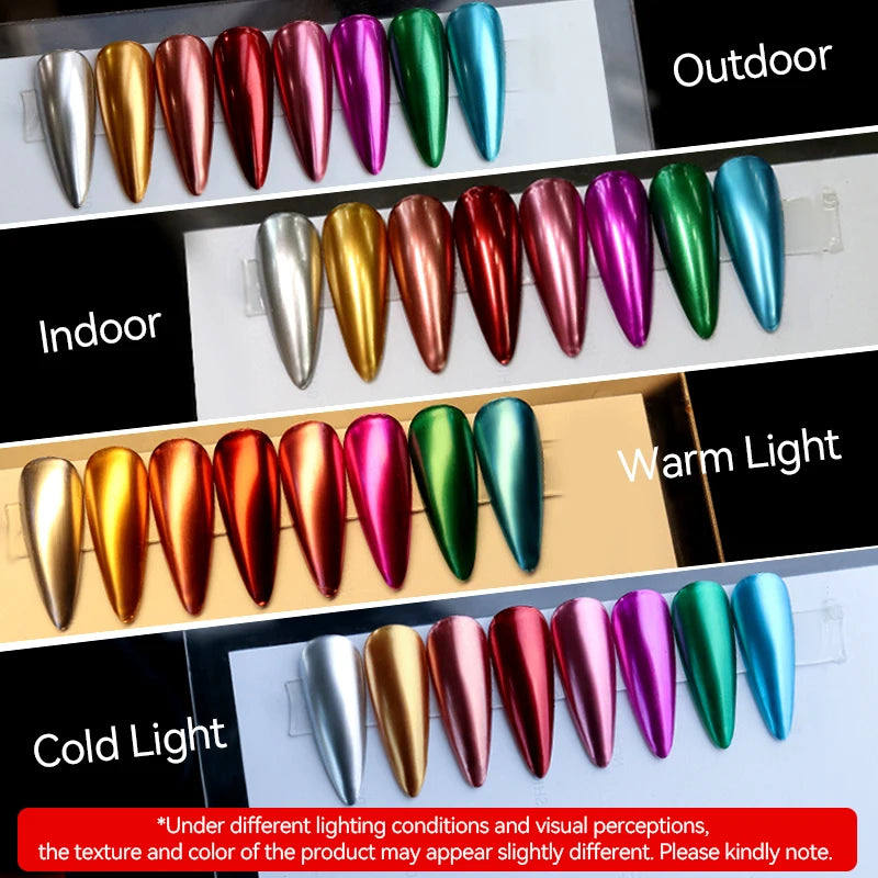 LILYCUTE 7ML Bright Gold Metallic Nail Polish No Need Lamp Quick Dry French Style Glass Bottle Manicure Nail Art Varnish