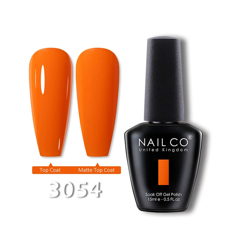 NAILCO 15ml Translucent Gel Nail Polish Semi-permanent Enamels Varnish For UV Nails Art Hybrid LED Nail Gel Transparent Manicure