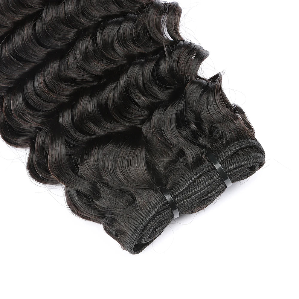 Burmese Curly Bundles Human Hair 18-26 Inch Deep Wave Raw Hair Bundles 100% Unprocessed Double Weft Hair Extensions Weave Water