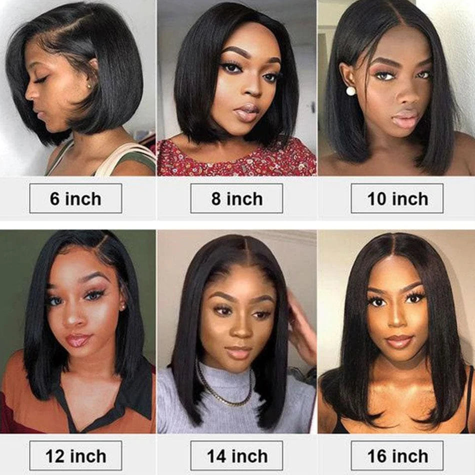 Brazilian 4x4 Lace Closure Wig Highlight Colored Human Hair Wigs Highlight Brown Bob Wigs Straight Remy Hair 180 Density On Sale