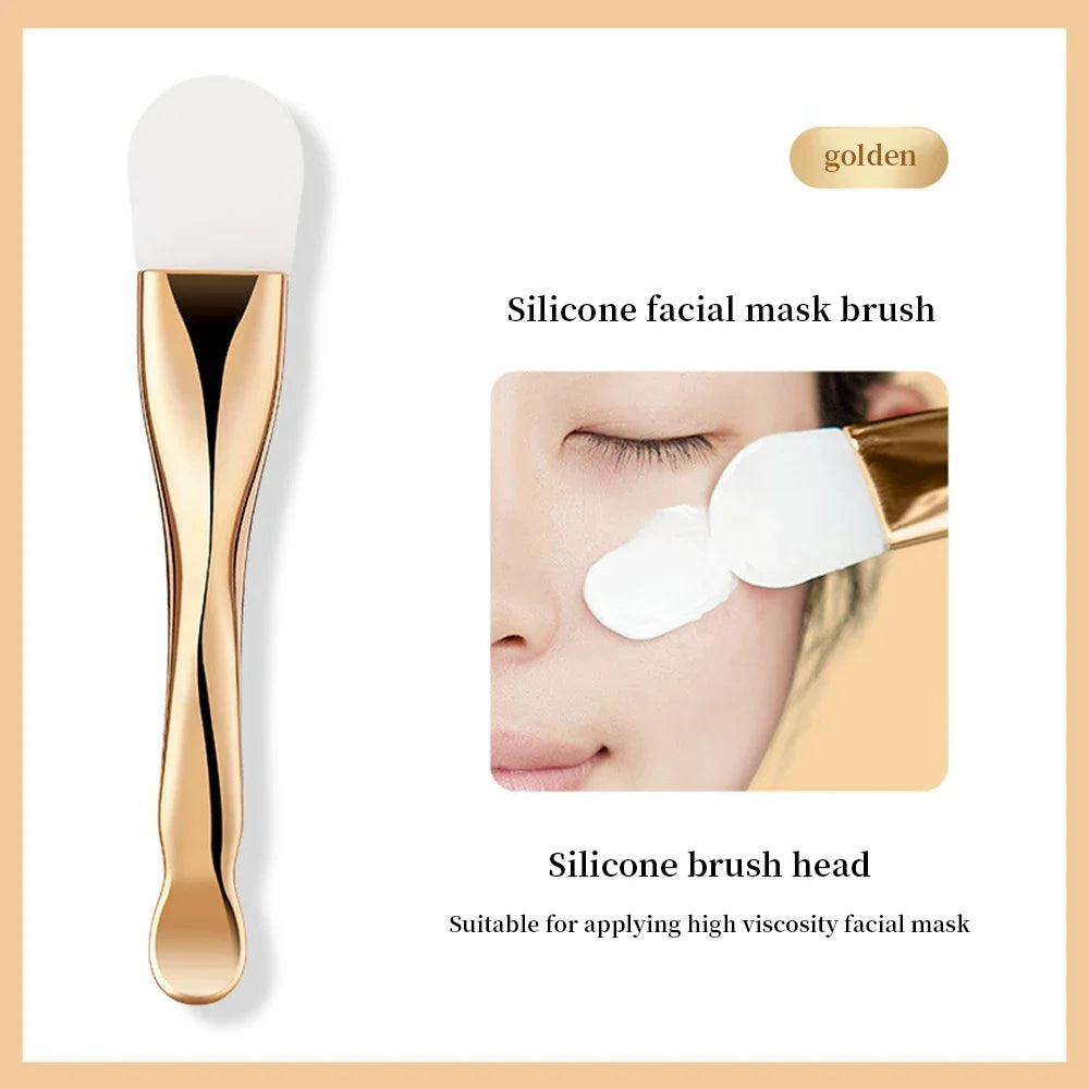 Whoesale Double Head Silicone Face Mask Facial Daub Type Mud Film Scraper Special Cleaning Brush Brush Beauty Tool